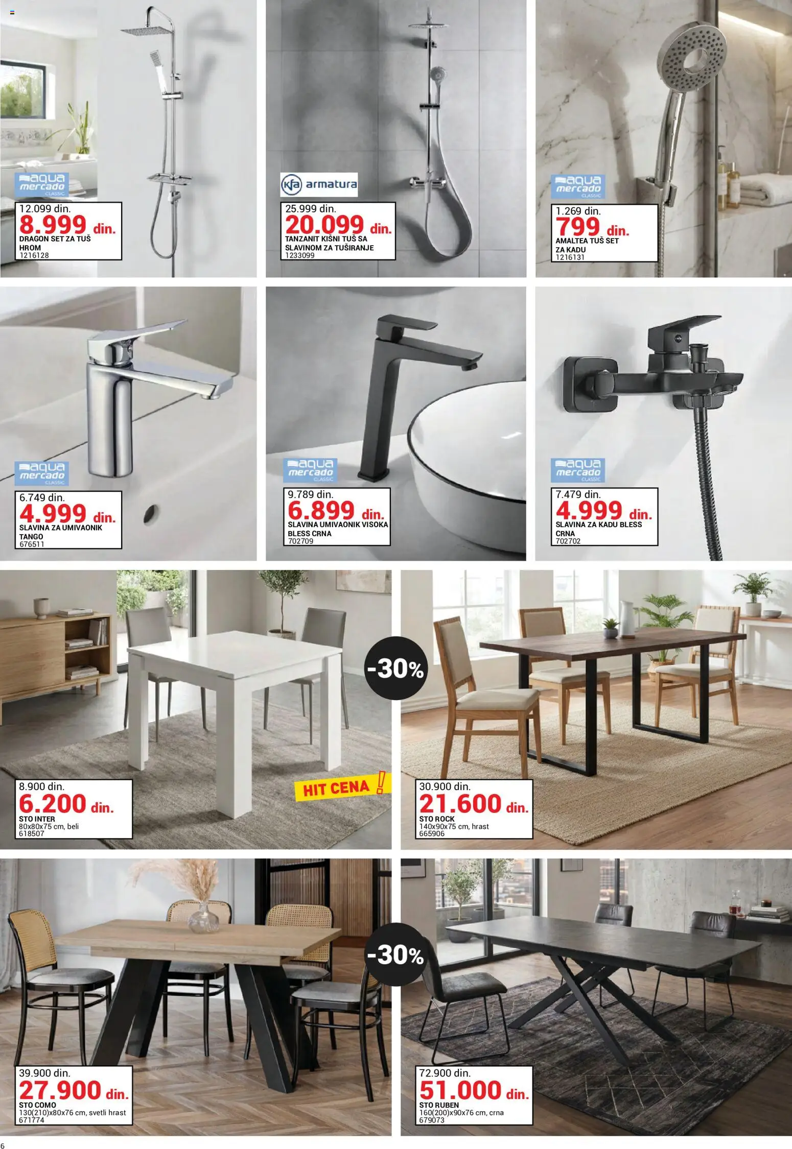 Emmezeta katalog - važi od 01.10.2026 | Strana: 6 | Proizvode: Sto, Tuš