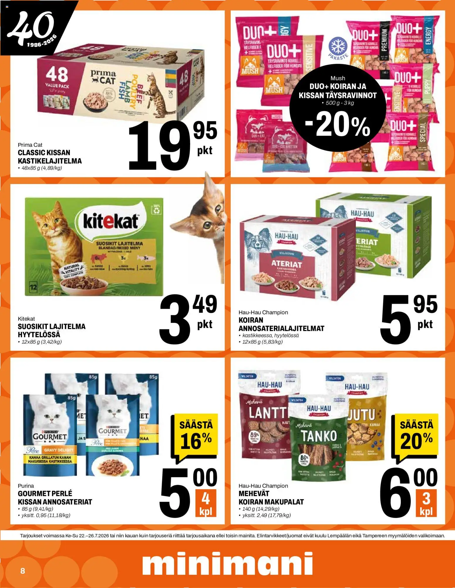 Minimani tarjoukset – voimassa 22/07/2026 alkaen | Sivu: 8