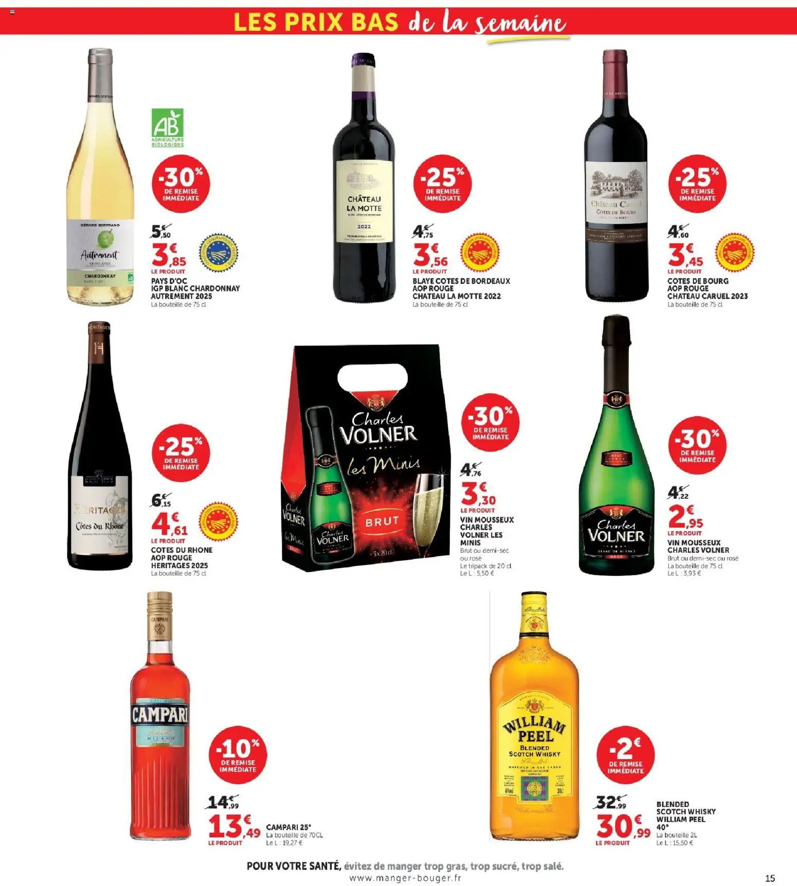 {H1} | Page: 15 | Produits: Vin mousseux, Charles Volner, William Peel, Mousseux
