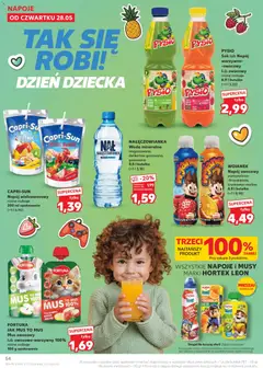 Pogląd oferty "Kaufland gazetka" - ważna od 28.05.2026 | Strona: 54 | Produkty: Woda mineralna Nałęczowianka, Napoje, Sok, Banan