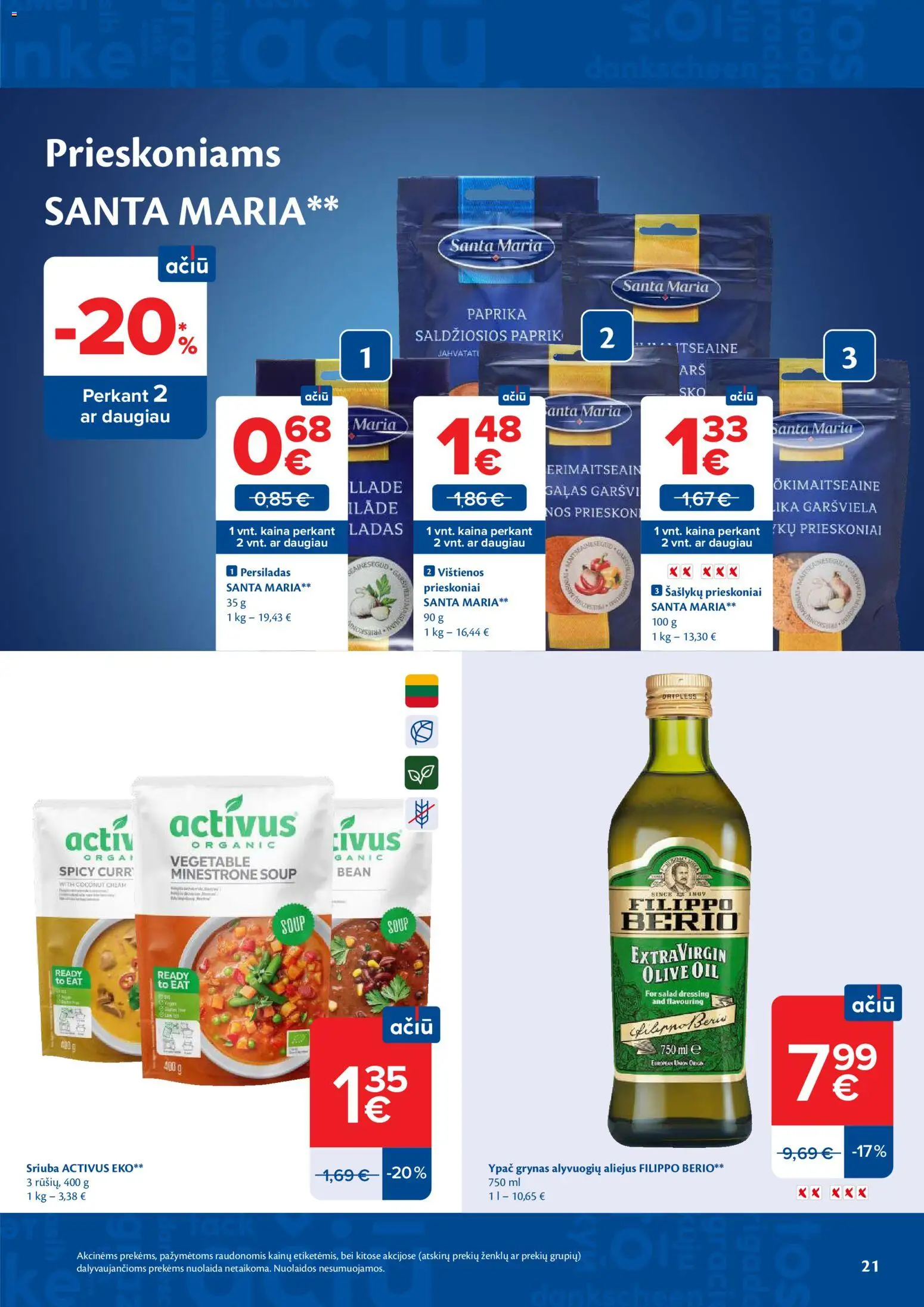 MAXIMA akcijos nuo 2026.06.30 | Puslapis: 21 | Prekių: Paprika, Vištienos, Aliejus, Prieskoniai