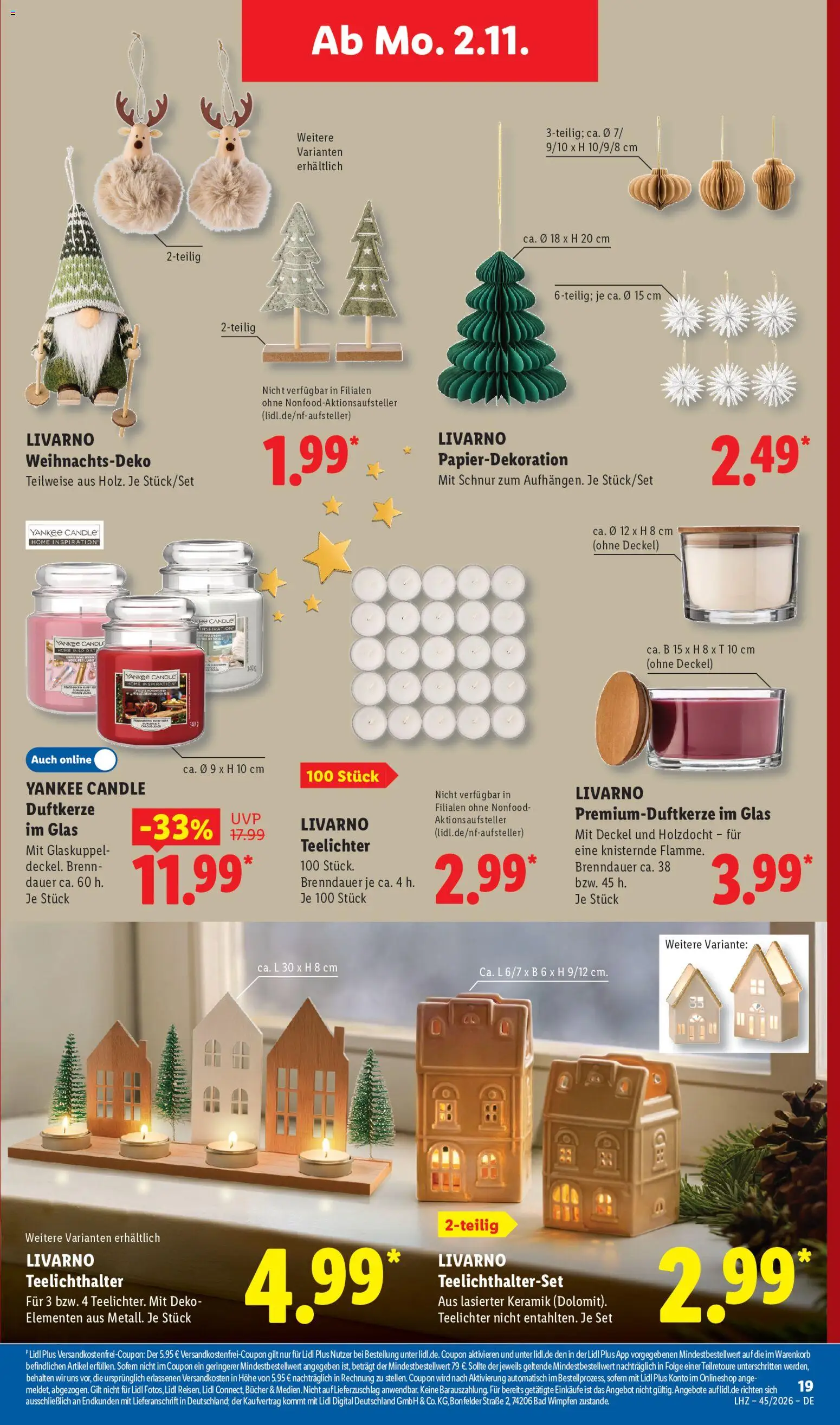 Lidl Německo leták od 02.11.2026 | Strana: 7 | Produkty: Yankee Candle