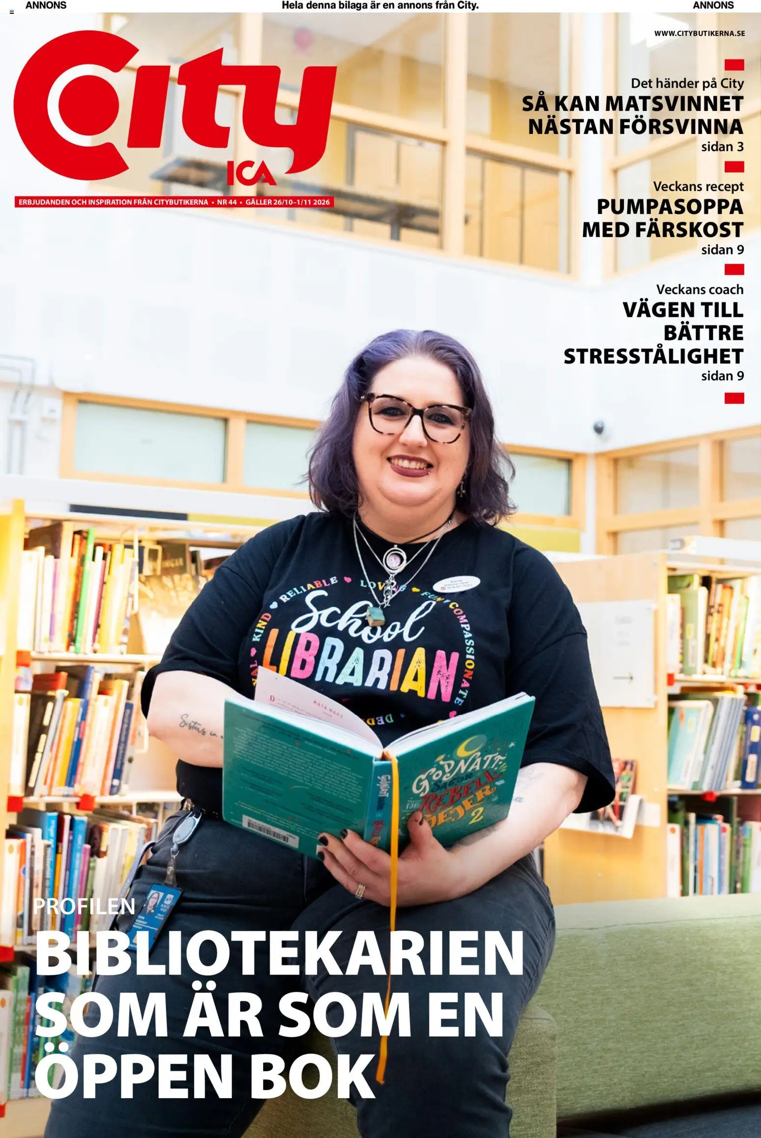 ICA Kvantum reklamblad aktuell från 26/10/2026 | Sida: 1