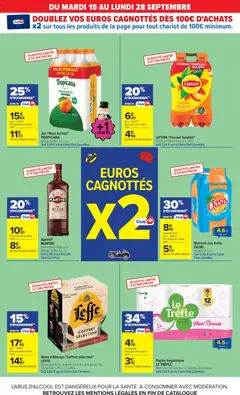 Carrefour - Prévisualisation de Bière d'Abbaye "Coffret sélection", LEFFE Blonde vol. 6,6%, Ambrée vol. 6,6% et Ruby vol. 5%, 3 bouteilles x 75 cl + 2 verres. valide à partir de 15/09/2026 | Page: 11