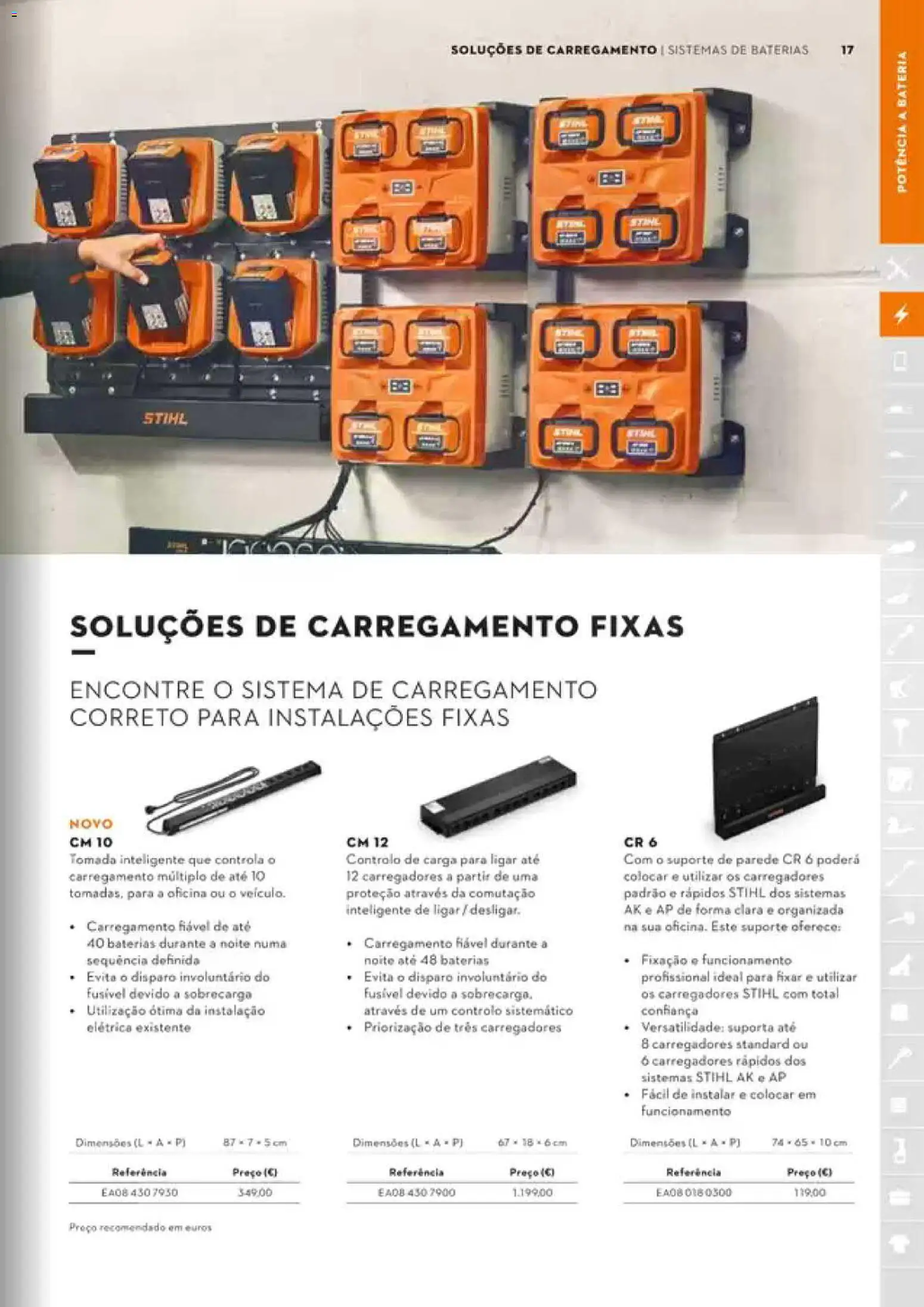 Stihl Catálogo │ válido de 07/09/2026 | Página: 17 | Produtos: Baterias, Tomada, Bateria