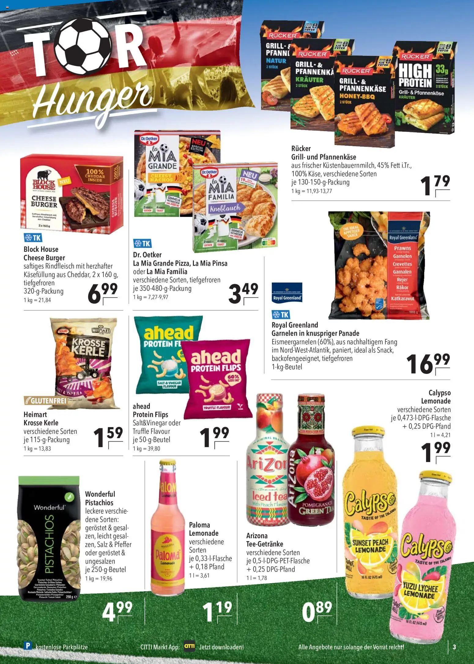 CITTI Markt Prospekt – gültig ab 10.06.2026 | Seite: 3 | Produkte: Limonade, Garnelen, Paprika, Salz