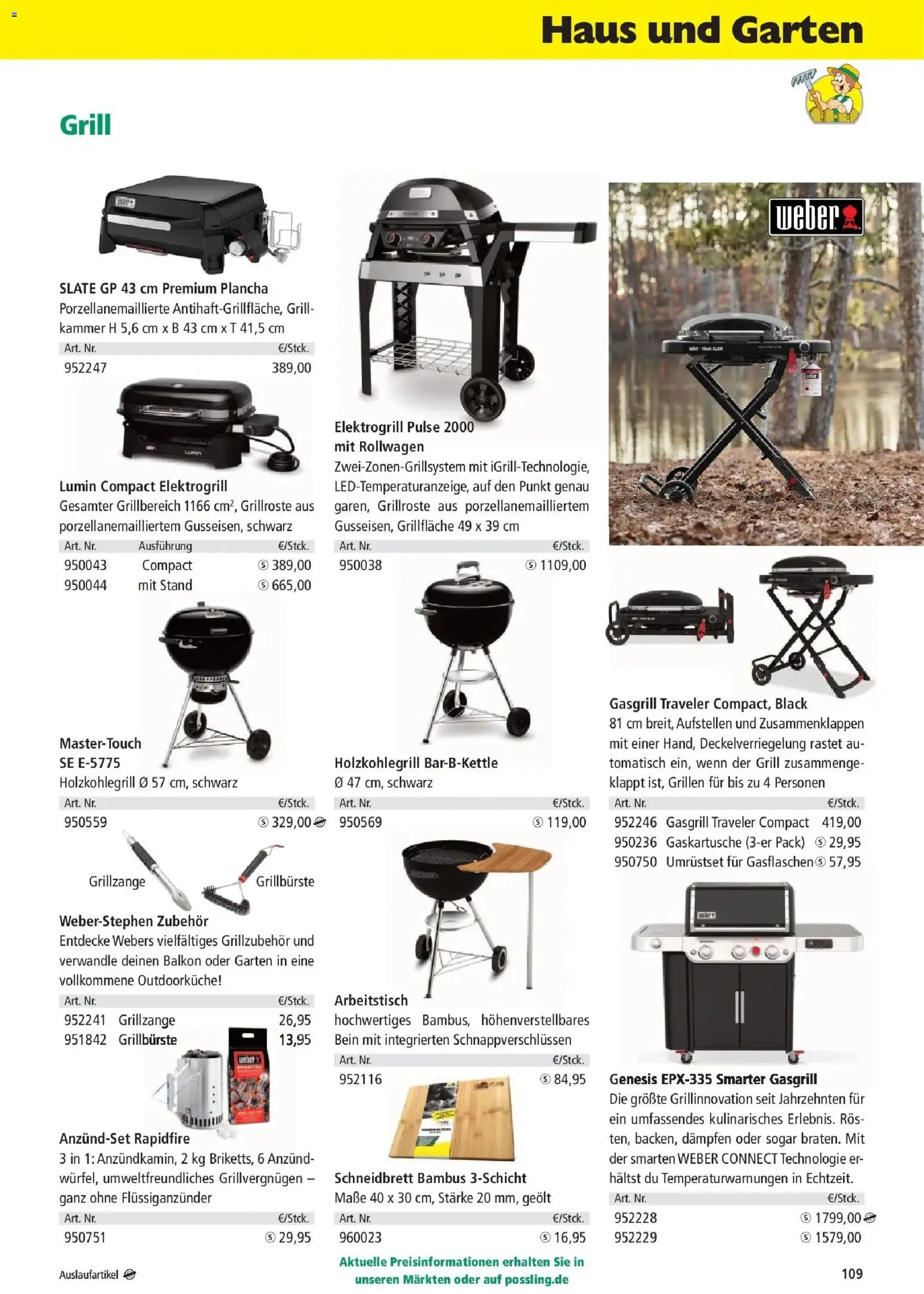 Angebote - Holz Possling: dig. Flyer | Holz-Bau-Katalog | Mai – gültig ab 03.05.2025 | Seite: 109 | Produkte: Grill, Arbeitstisch