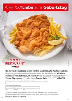 XXXLutz Restaurant ab 01.08.2026 gültig | Seite: 2