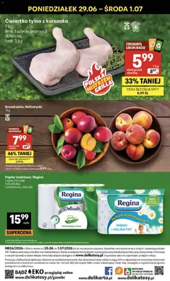 Pogląd oferty "Delikatesy Centrum gazetka" - ważna od 25.06.2026 | Strona: 40 | Produkty: Papier toaletowy, Aloes, Delikatesy