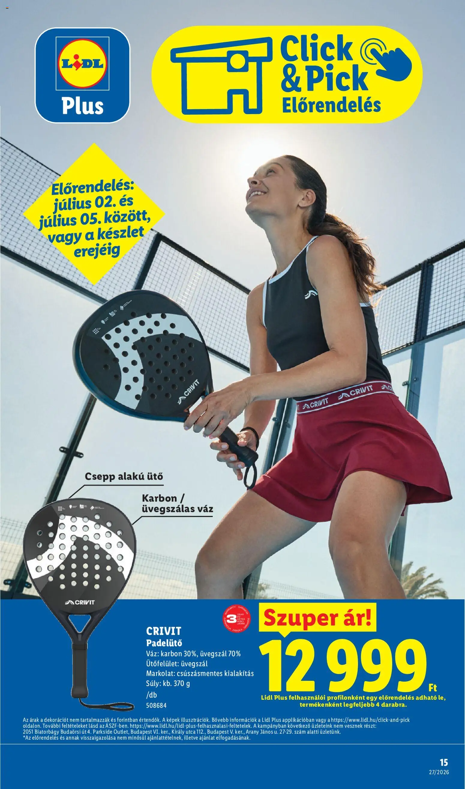 Lidl akciós ujság - amely érvényes a következő dátumtól: 2026.07.02. | Oldal: 15