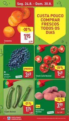 Pré-visualização Tomate Cacho Nacional, Tomate Cacho Nacional kg válido de 24/08/2026 | Página: 2 | Produtos: Batata, Saco, Curgete, Tomate