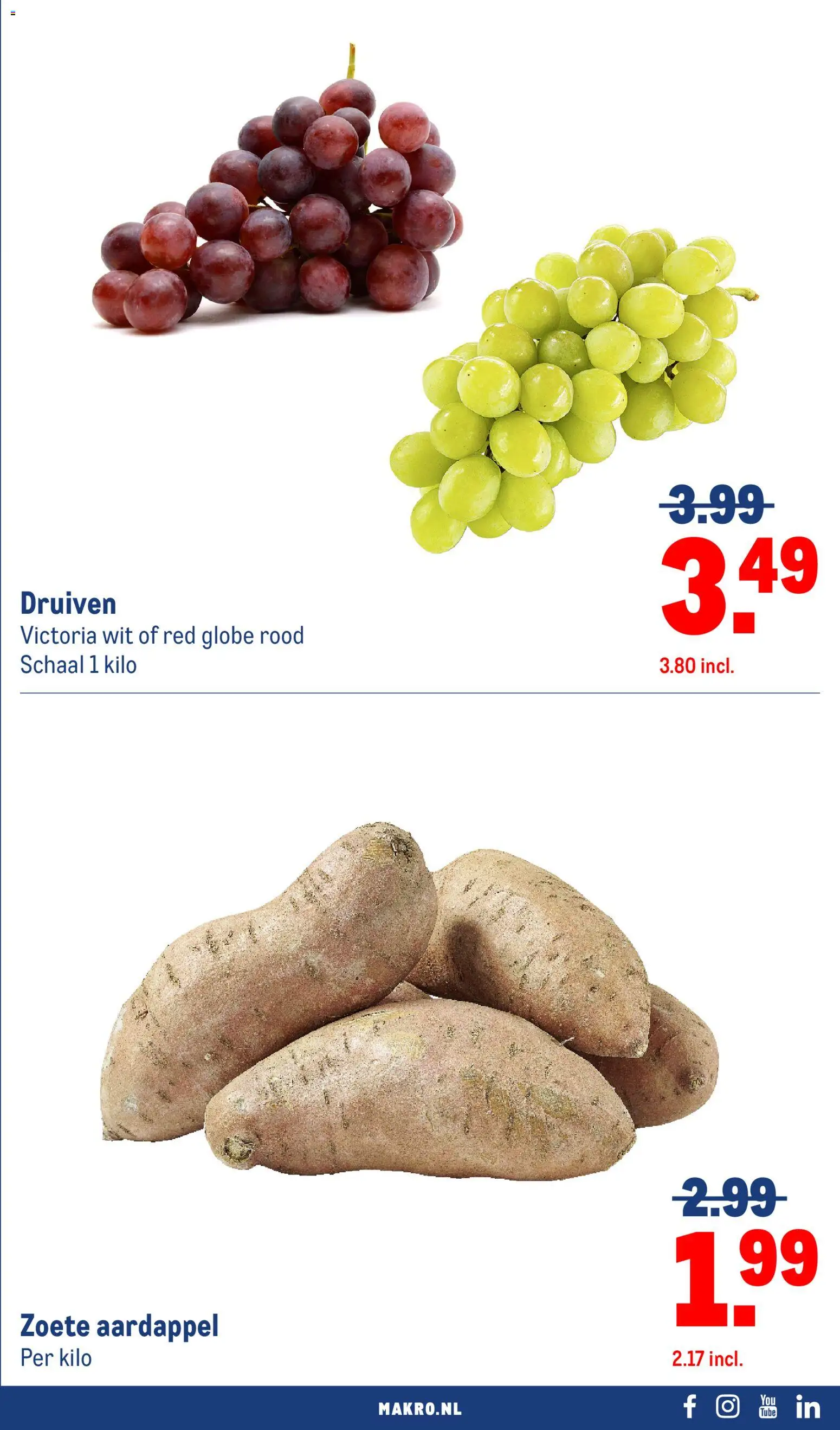 {H1} | Pagina: 7 | Producten: Aardappel, Zoete Aardappel, Schaal, Druiven