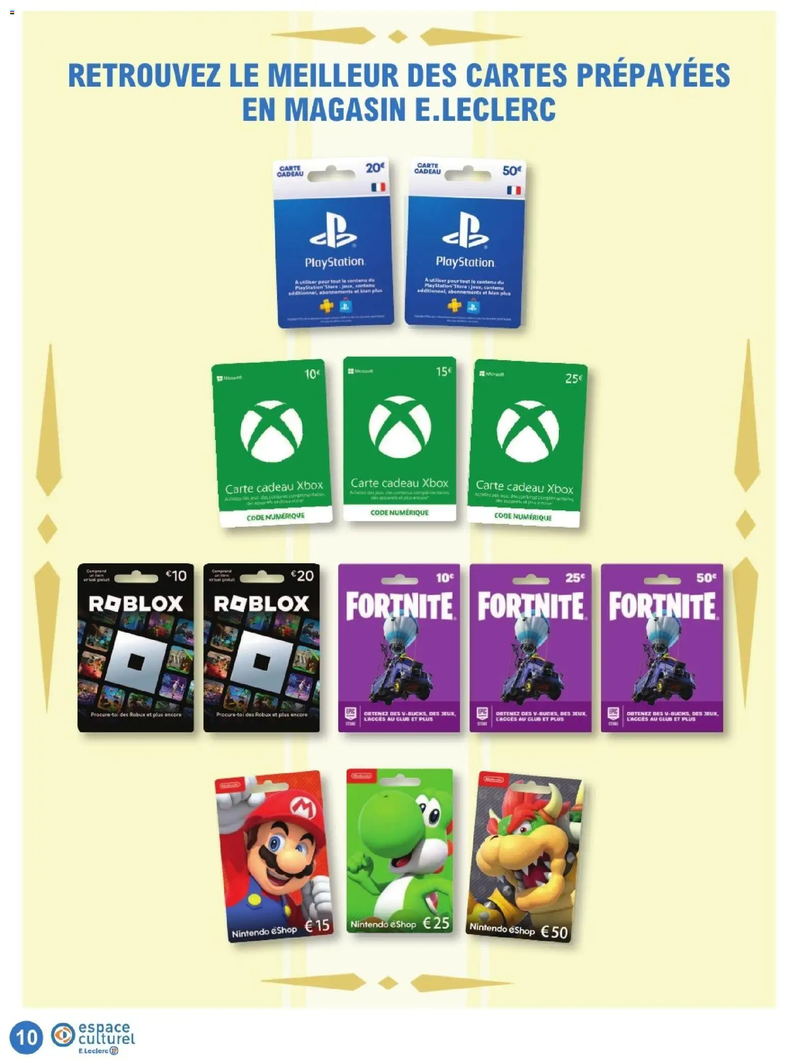 {H1} | Page: 10 | Produits: Playstation, Xbox, Store, Jeux
