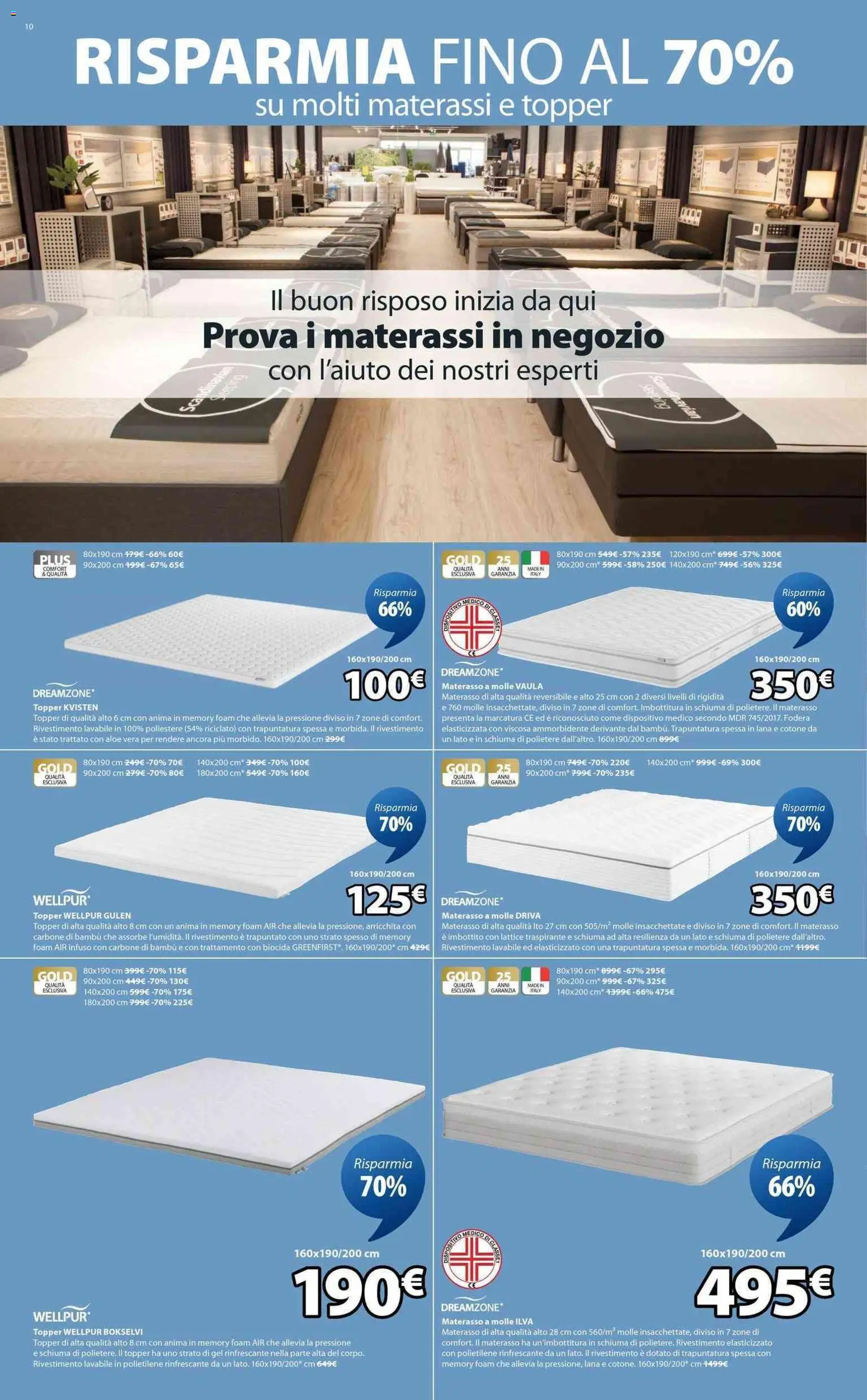 Volantino JYSK del 17.04.2026 | Pagina: 10 | Prodotti: Ammorbidente, Aloe vera, Materasso