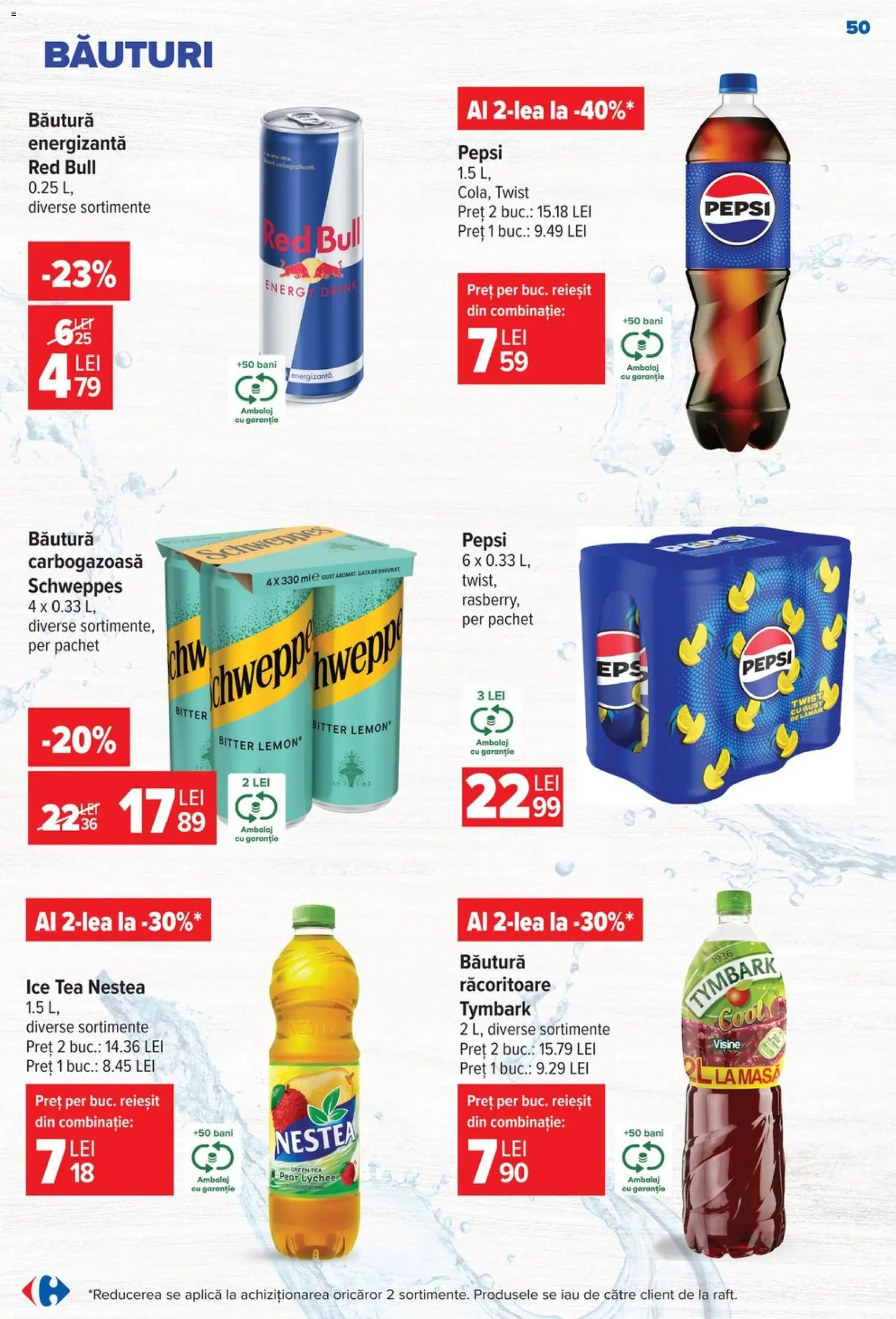 Noul catalog Carrefour – valabil de la 17.06.2026 | Pagină: 49 | Produse: Köpek Sabunu, Ice tea