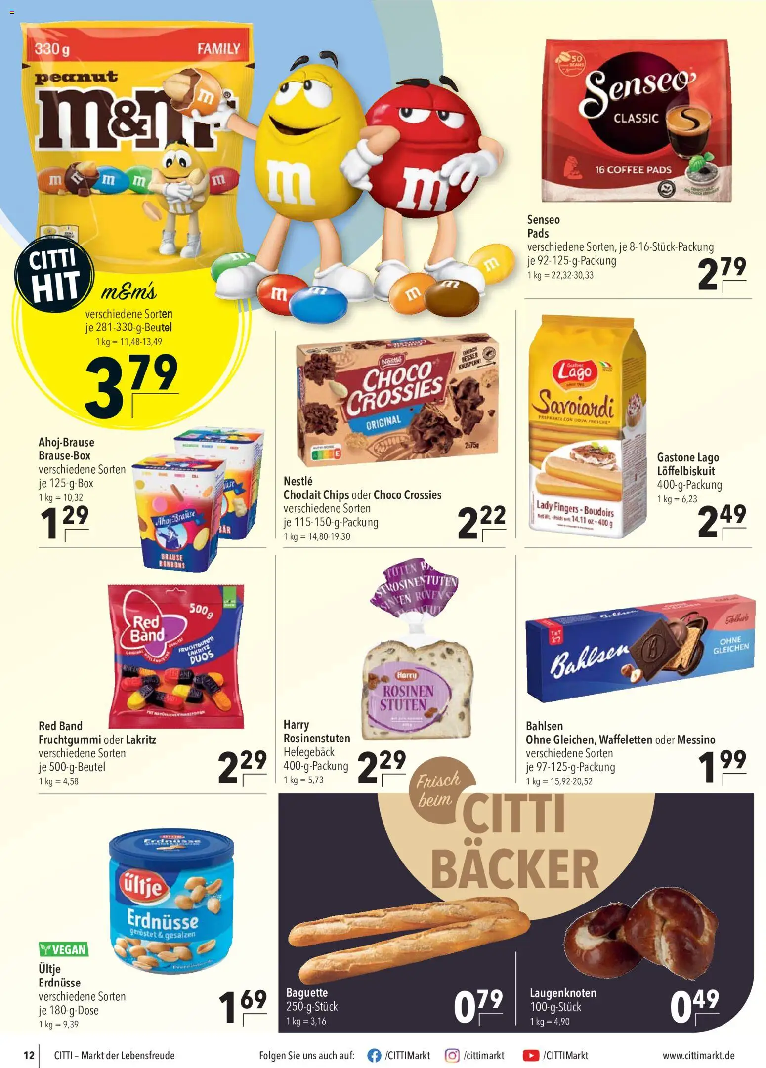 CITTI Markt Prospekt – gültig ab 08.07.2026 | Seite: 14 | Produkte: Ultje erdnusse, Erdnüsse, Baguette, Chips