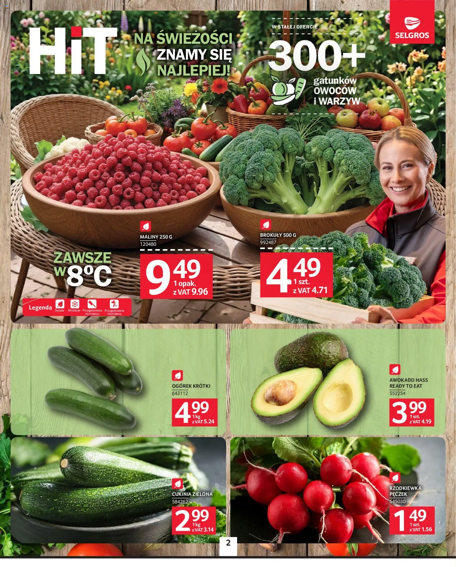 Selgros cash&carry gazetka od 16.07.2026 | Strona: 2 | Produkty: Maliny, Cukinia, Awokado