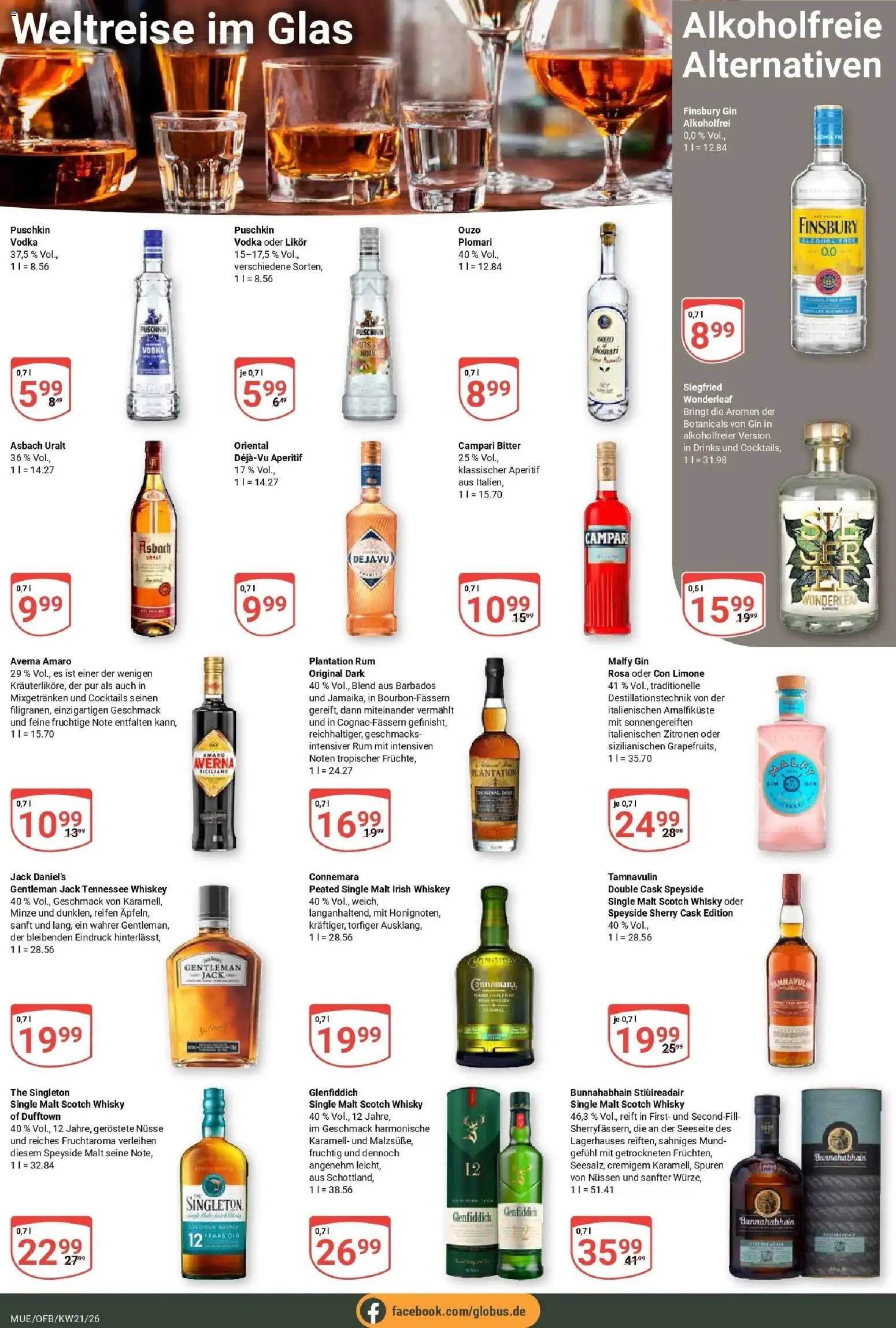 Globus Prospekt Mühldorf – gültig ab 17.05.2026 | Seite: 16 | Produkte: Likör, Jack Daniel's, Zitronen, Asbach