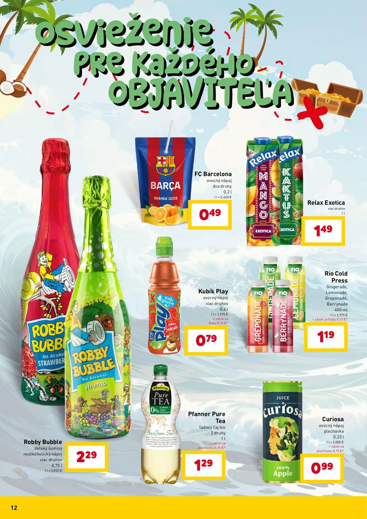 Nové Billa akcie – leták je platný od 27.05.2026 | Strana: 12 | Produkty: Čaj, Apple, Grapefruit, Hrozno