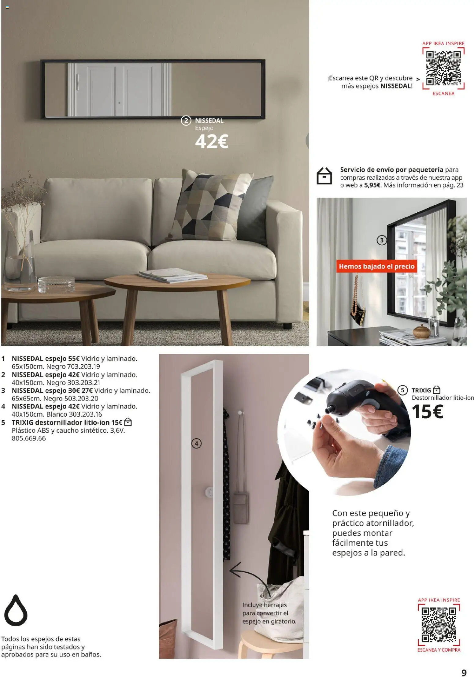 IKEA - Espejos │ válido desde el 01/10/2026 | Página: 9 | Productos: Espejo