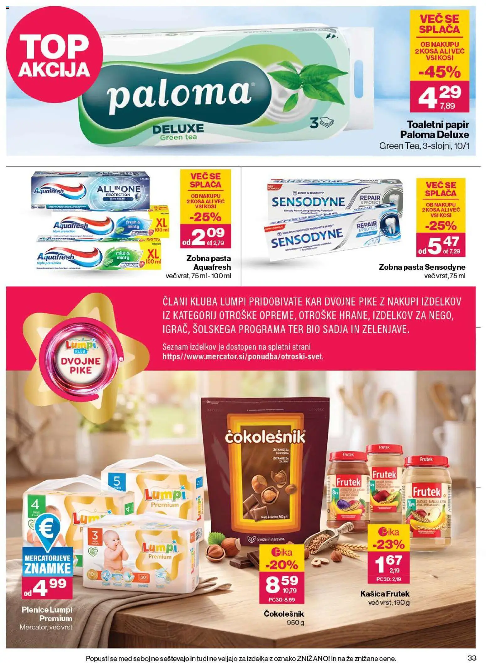 Novi Mercator katalog ponudbe – veljaven od 06.08.2026 | Stran: 33