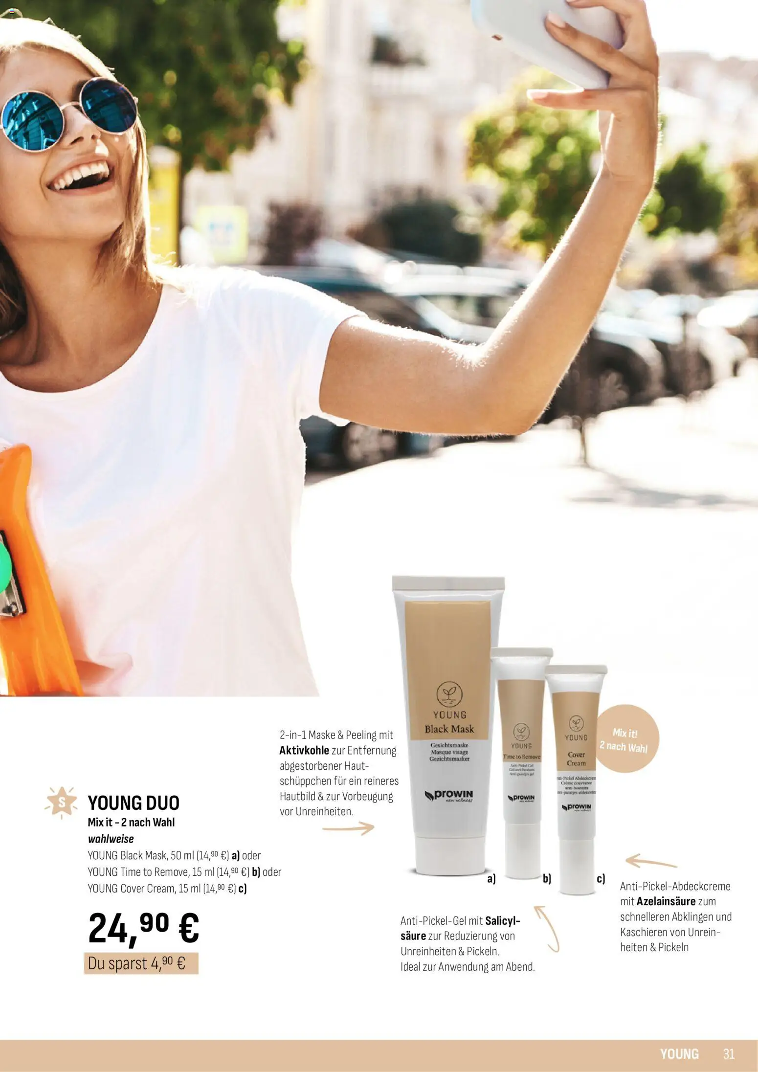 Katalog ProWin New Wellness April / September 2026 – gültig ab 01.04.2026 | Seite: 31 | Produkte: Creme, Maske, Peeling, Gesichtsmaske