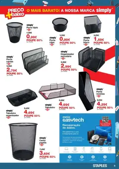 Pré-visualização Staples folheto válido de 08/10/2026 | Página: 9 | Produtos: Porta, Organizador