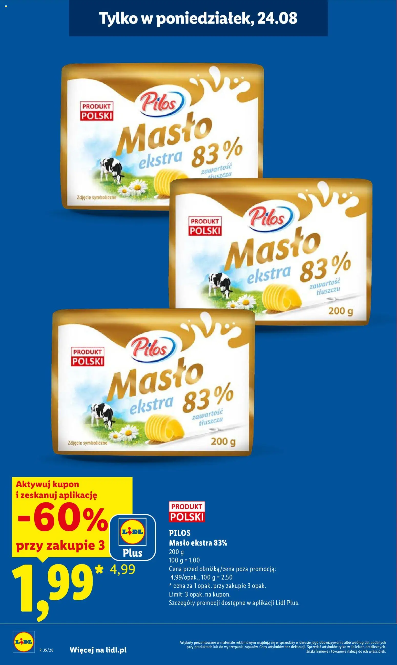 Lidl Polsko leták od 24.08.2026 | Strana: 8 | Produkty: Máslo
