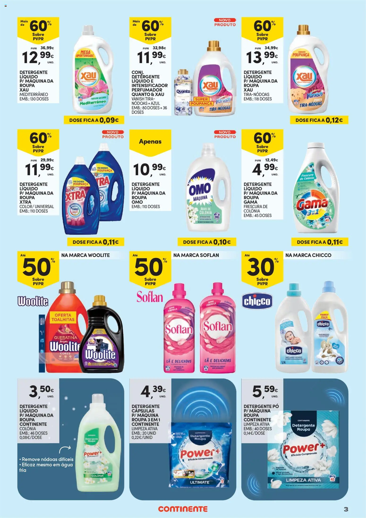 Continente - Limpeza do Lar │ válido de 01/09/2026 | Página: 3 | Produtos: Agua, Água de colónia, Detergente, Cápsulas