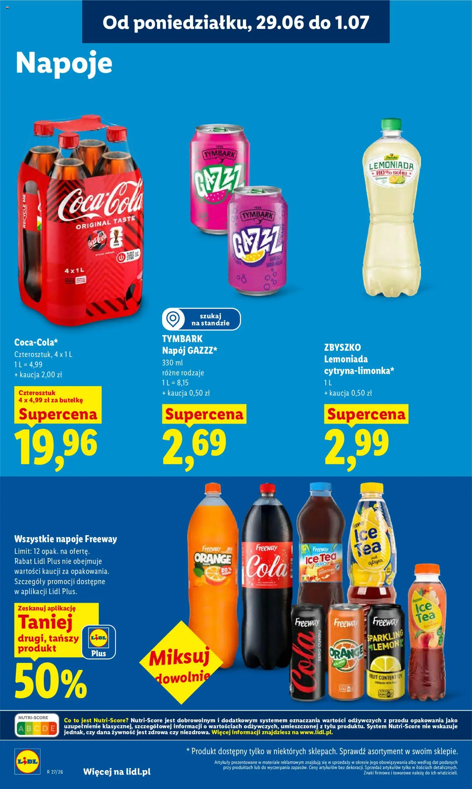 Lidl Polsko leták od 29.06.2026 | Strana: 62 | Produkty: Ice tea, Cola