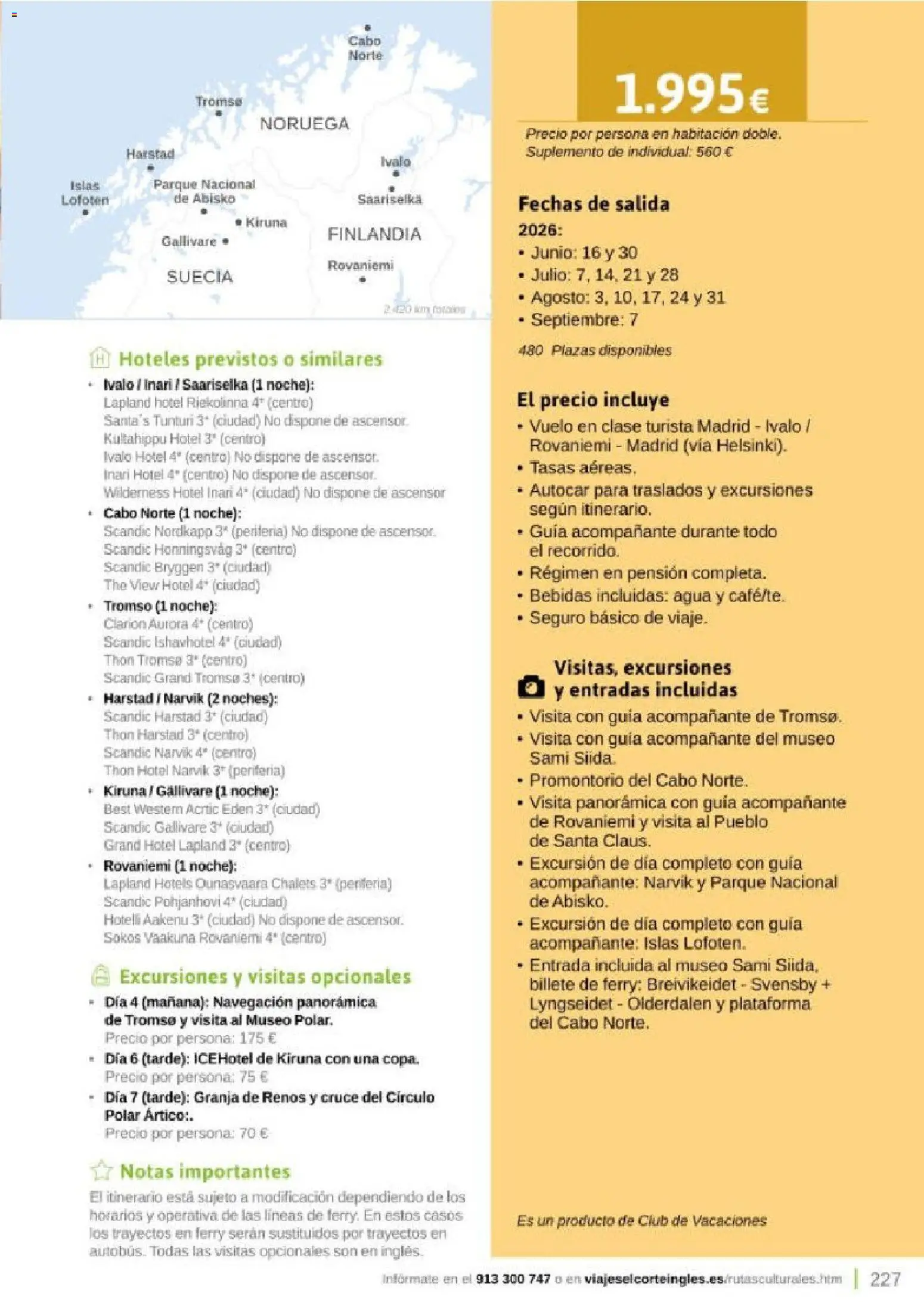 Viajes El Corte Inglés Rutas Culturales de la Comunidad de Madrid │ válido desde el 01.04.2026 | Página: 227 | Productos: Navegación