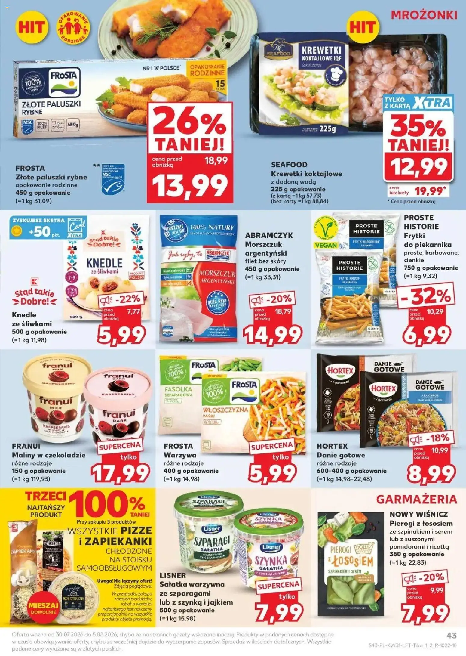 Kaufland gazetka od 30.07.2026 | Strona: 43 | Produkty: Gyros, Szynka, Szparagi, Frytki