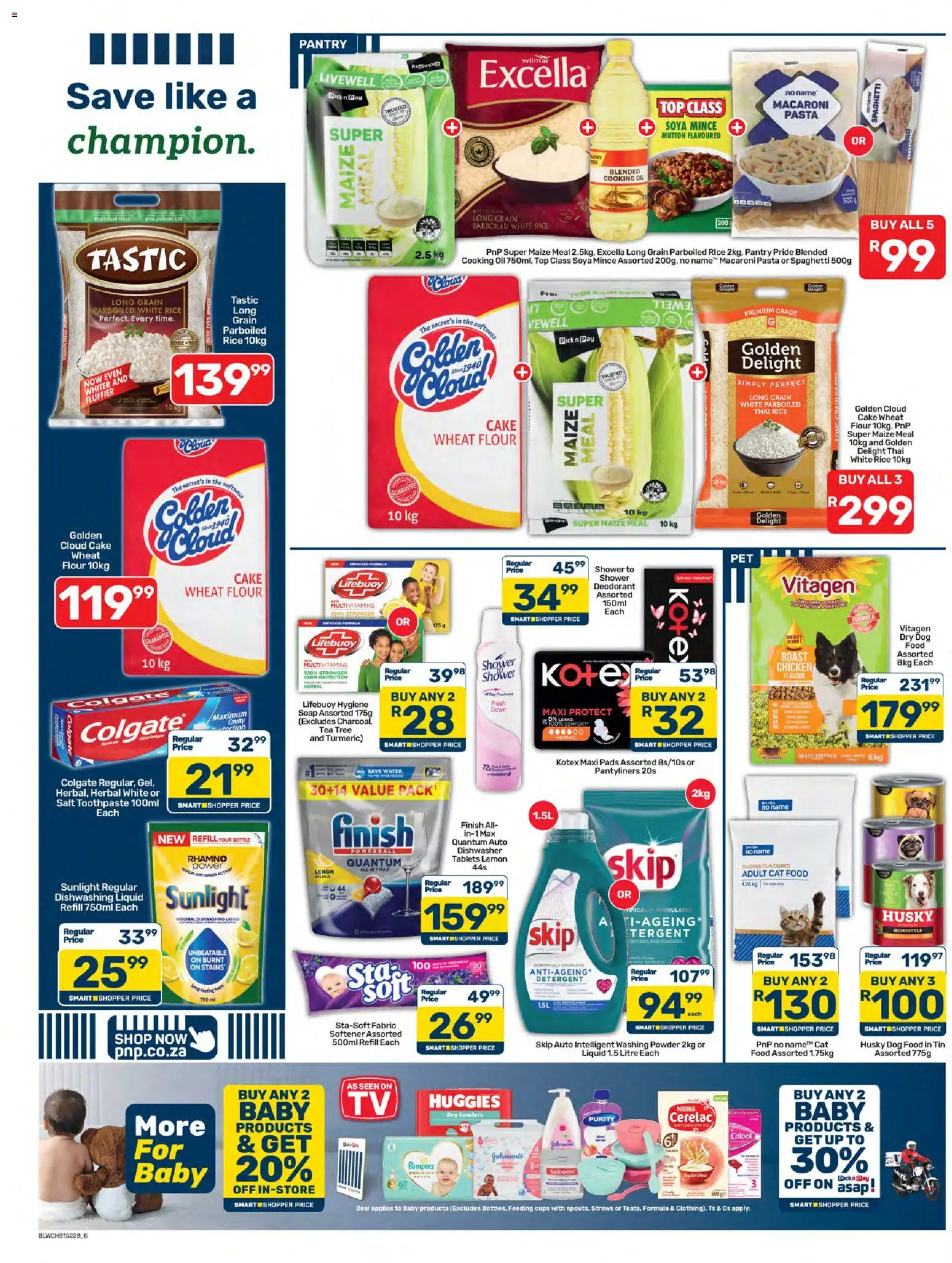 New Pick n Pay catalogue – valid from 07/08/2026 | Page: 6 | Products: Shower, Tea, Salt, Dog food