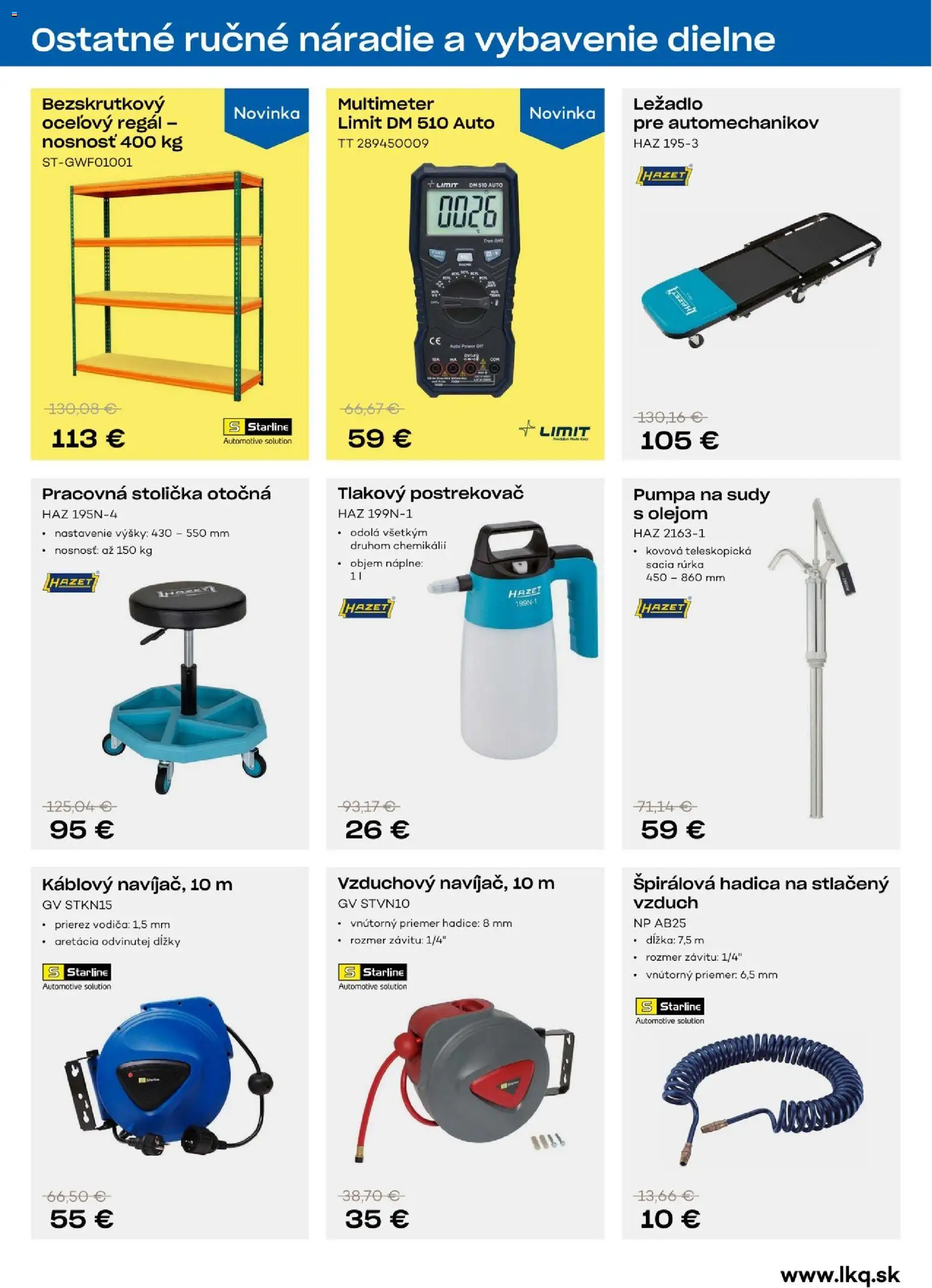 Nové Auto Kelly akcie – leták je platný od 15.06.2026 | Strana: 29 | Produkty: Pumpa, Regál, Náradie