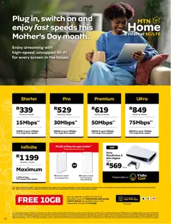 MTN specials catalogue – valid from 07.05.2026 | Page: 12 | Products: Data, Router, Playstation, Switch