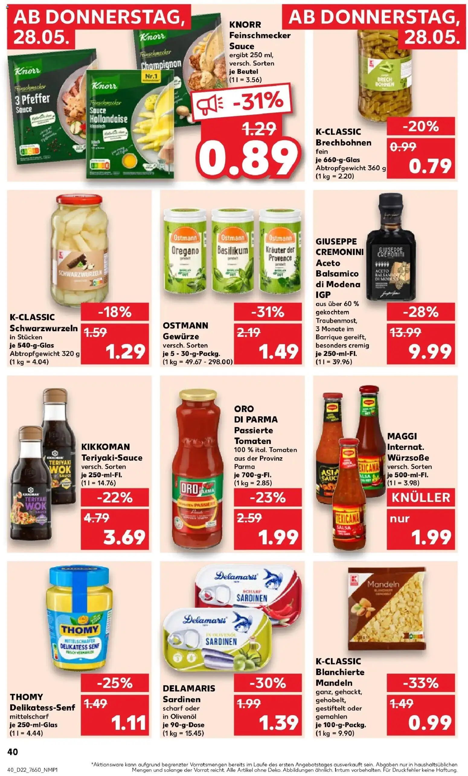 Kaufland Prospekt Vilshofen An Der Donau – gültig ab 26.05.2026 | Seite: 45 | Produkte: Maggi, Tomaten, Knorr, Gewürze