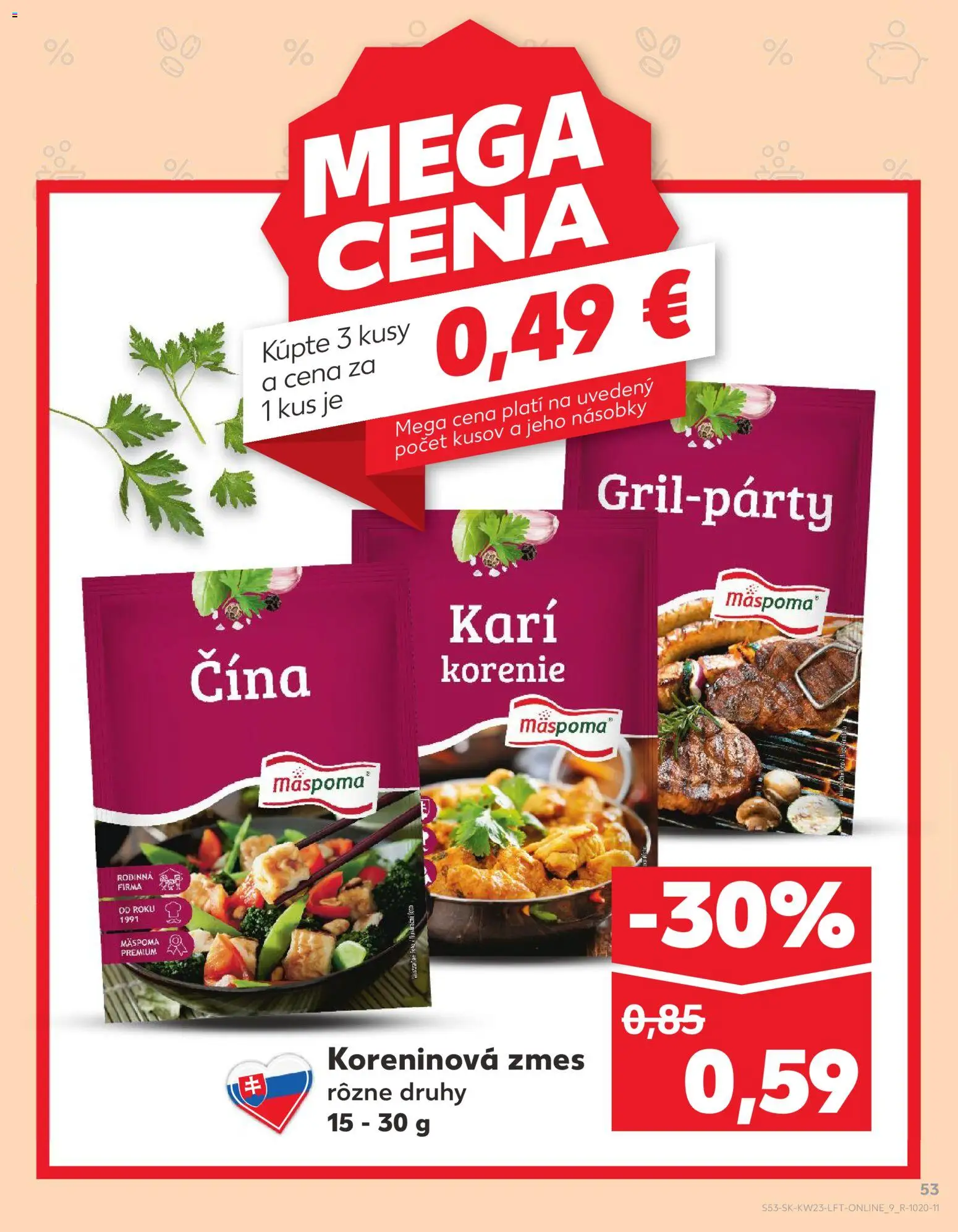 Kaufland SK akciós ujság - amely érvényes a következő dátumtól: 04.06.2026 | Oldal: 53