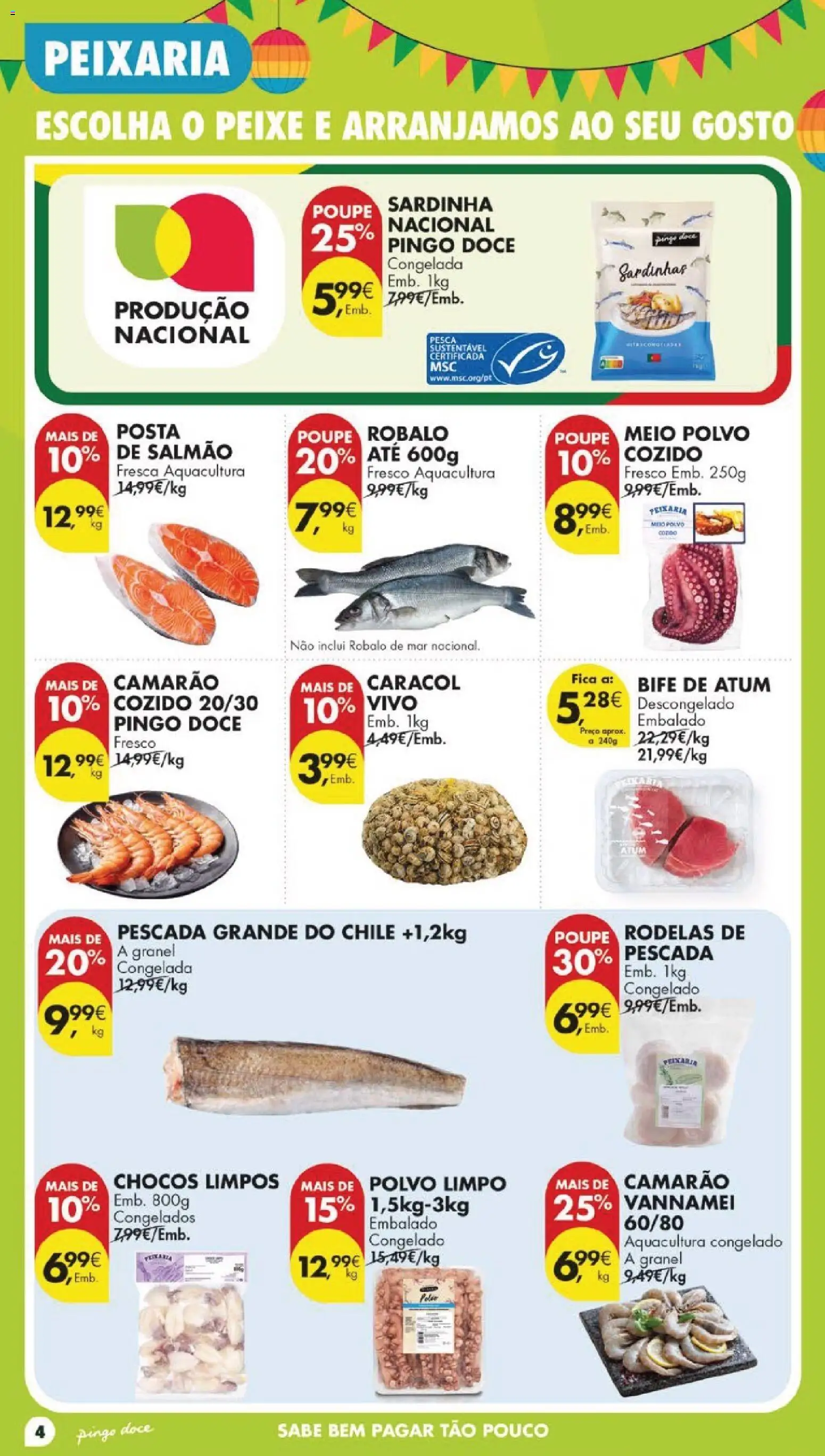 Pingo Doce folheto │ válido de 09.06.2026 | Página: 6 | Produtos: Atum, Camarão, Sardinhas, Peixe