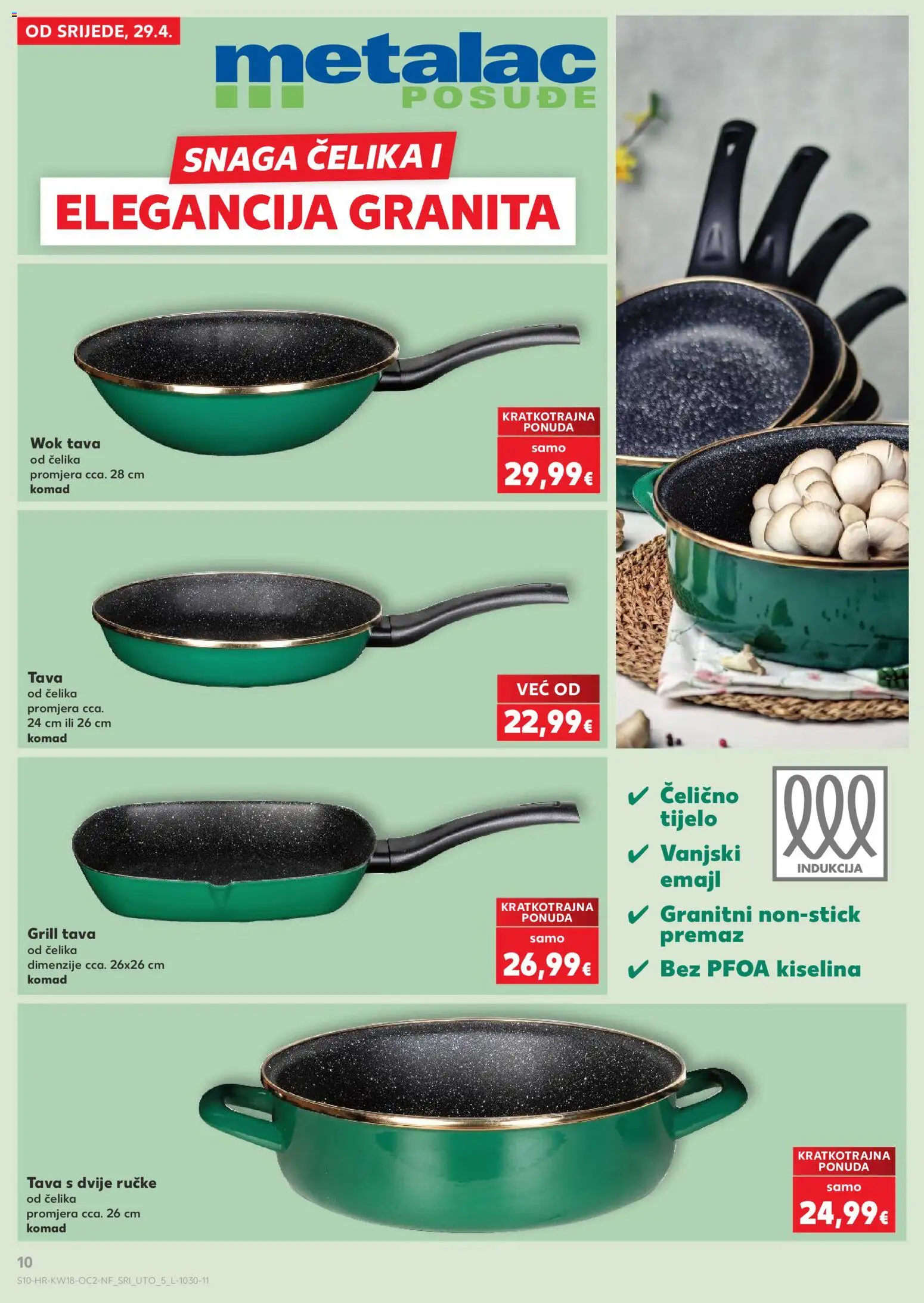 Kaufland katalog | vrijedi od 29.04.2026 | Stranica: 10 | Proizvodi: Grill tava, Pan, Tava