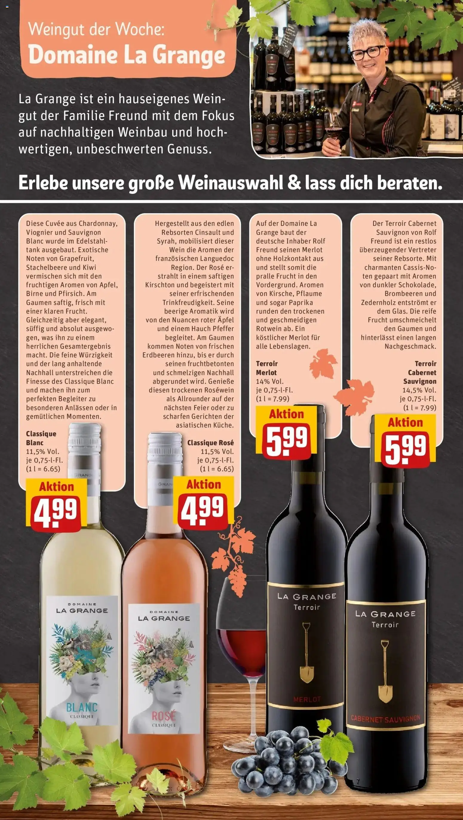 REWE Prospekt ab 05.10.2026 zum Blättern » Angebote | Seite: 34 | Produkte: Äpfel, Birne, Wein, Kiwi