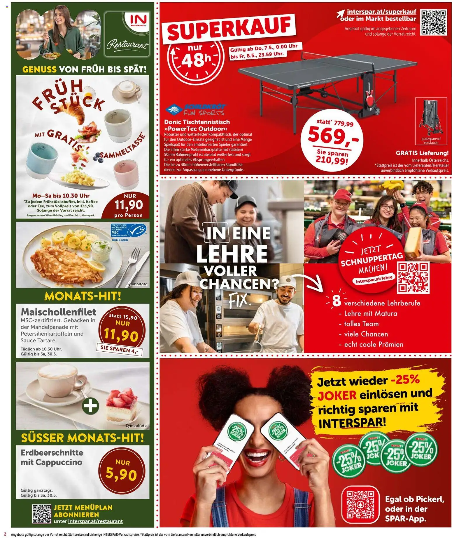 Interspar Flugblatt - Vorarlberg gültig ab 07.05.2026 | Seite: 2 | Produkte: Uhr, Kaffee