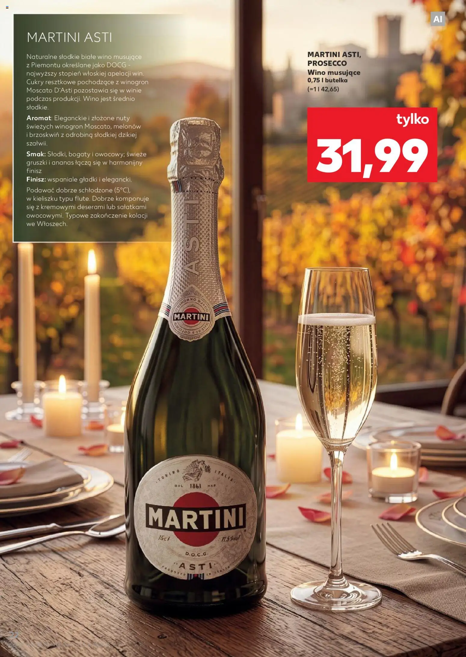 Kaufland Polsko leták - Barek od 29.10.2026 | Strana: 22 | Produkty: Prosecco, Martini, Moscato, Martini asti