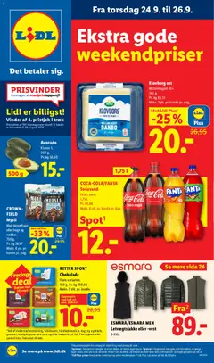 COCA-COLA/FANTA Sodavand, Ekskl. pant., 1,75 l. gyldig fra 20/09/2026 | Side: 41 | Produkter: Sodavand, Vest, Tørret frugt, Søm