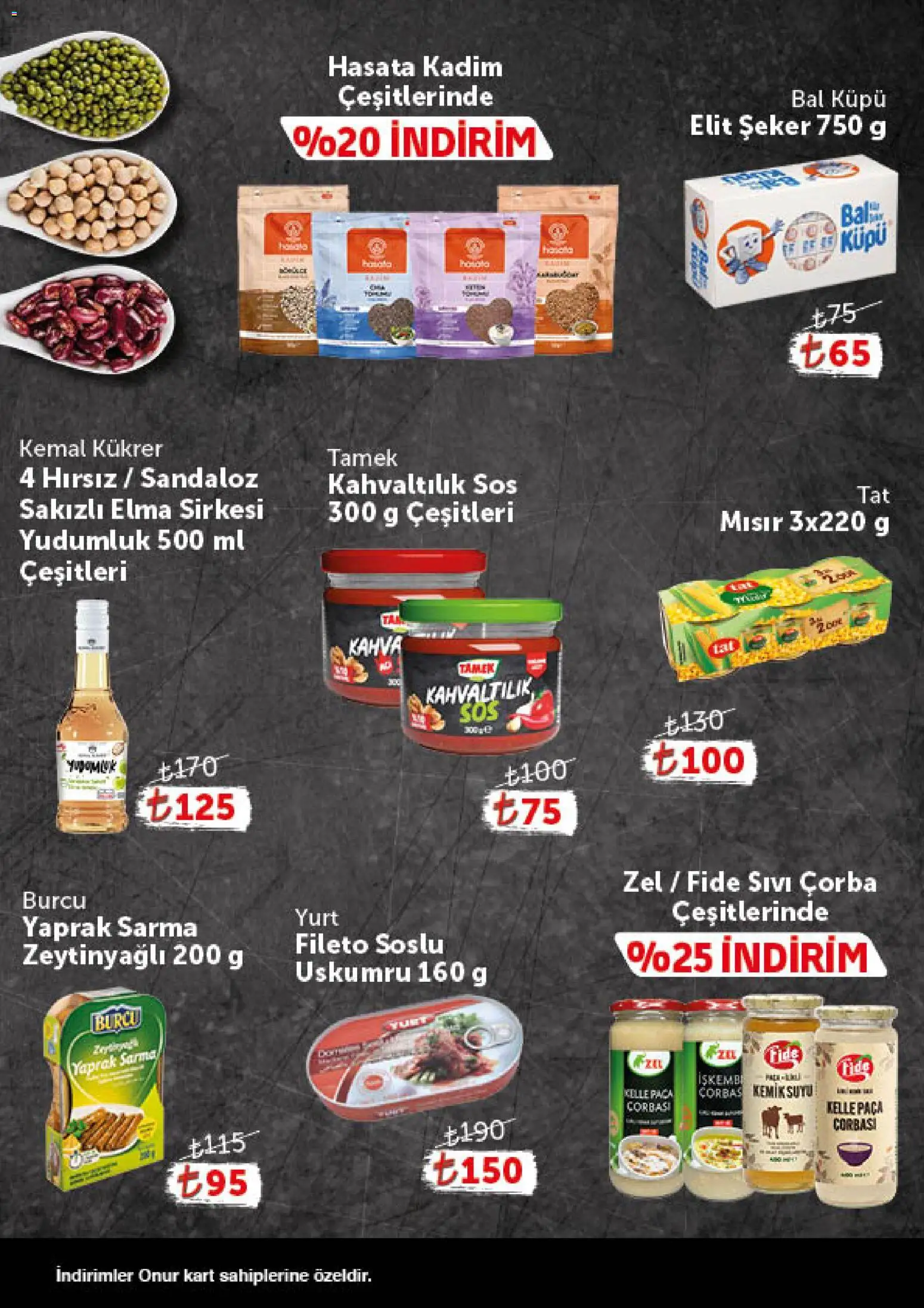 Onur Market - Katalog Gurme - 11 Ağustos 2026 tarihinden itibaren geçerlidir | Sayfa: 8 | Ürünler: Elma sirkesi, Elma, Şeker, Mısır