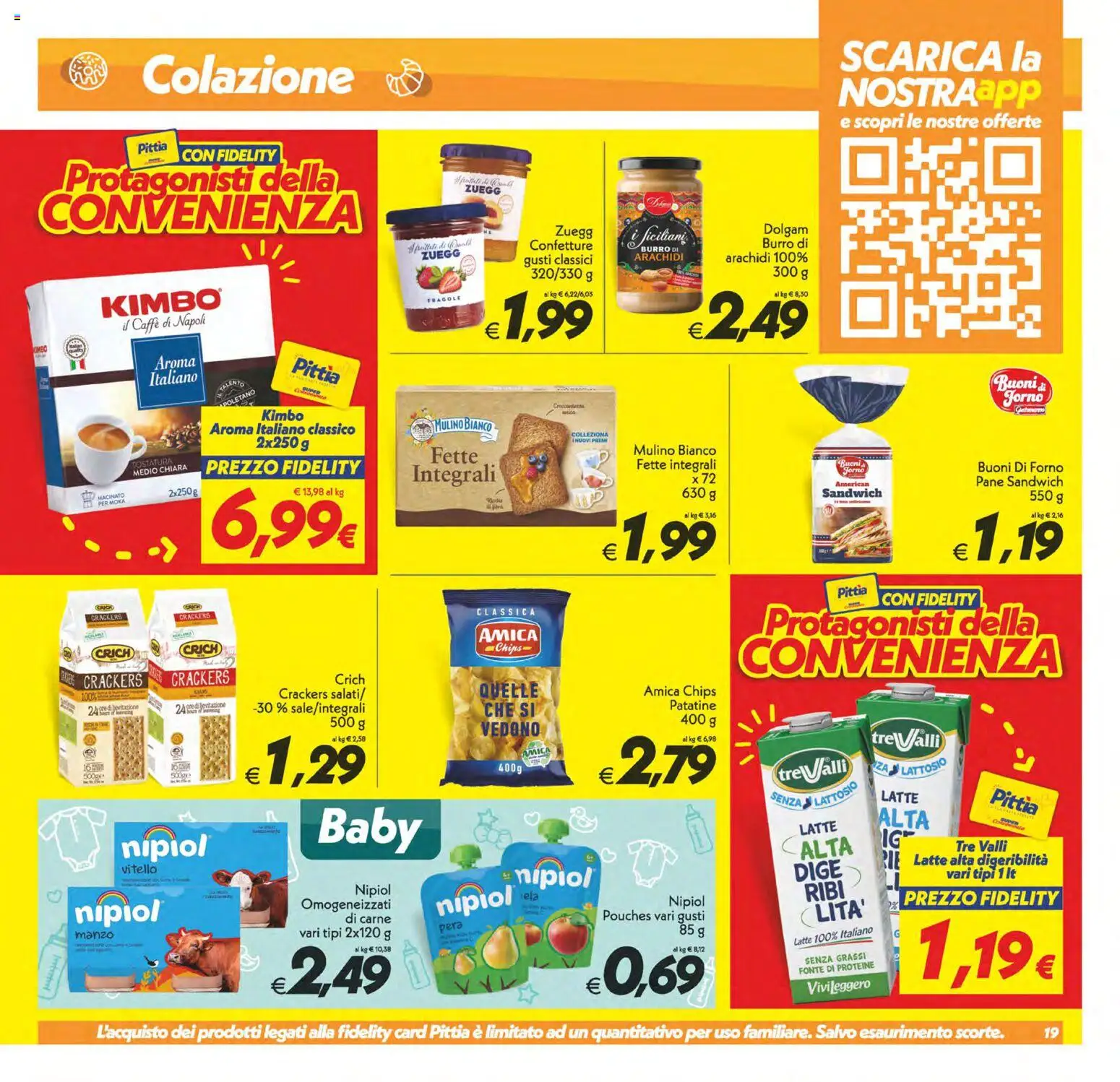 Volantino SuperConveniente del 19.05.2026 | Pagina: 19 | Prodotti: Caffè, Patatine, Burro, Forno