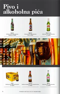 Metro katalog Horeca - pregled Metro kataloga - važi od 01.08.2026 | Strana: 16 | Proizvode: Stella Artois, Kabinet, Nektar, Pica