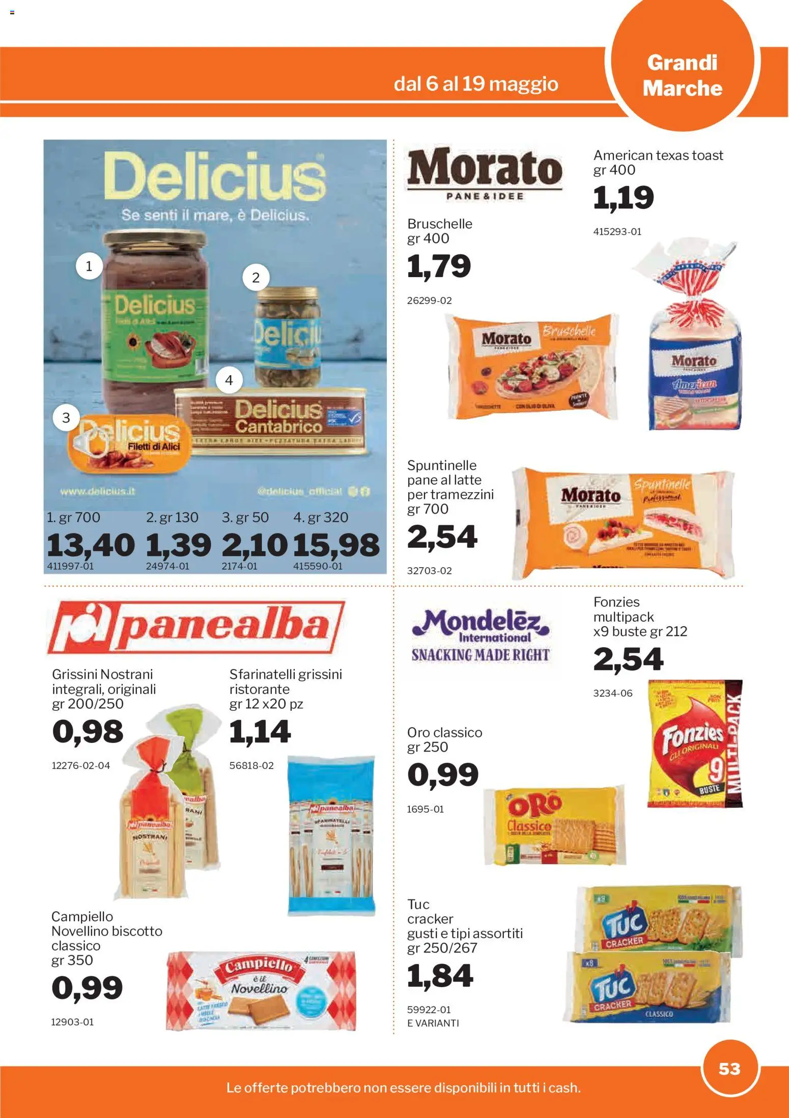 Volantino Sogegross del 06.05.2026 | Pagina: 53 | Prodotti: Pane, Latte, Olio, Olio di Oliva
