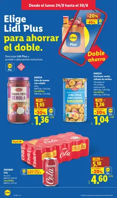 Vista previa BARESA Aceitunas verdes rellenas de anchoa, Aceitunas verdes rellenas de anchoa 35% menos sal. válido desde el 24/08/2026 | Página: 8