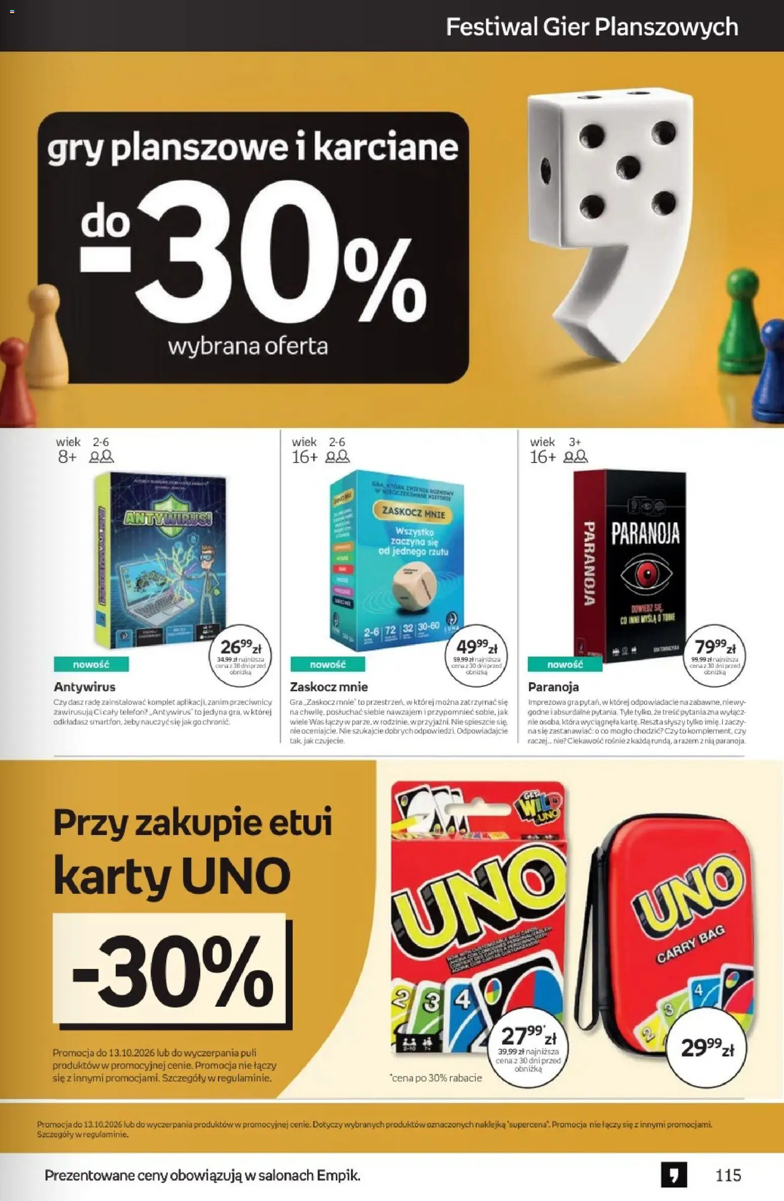 Empik promocje od 23.09.2026 | Strona: 115 | Produkty: Telefon, Gra, Gry planszowe, Gry