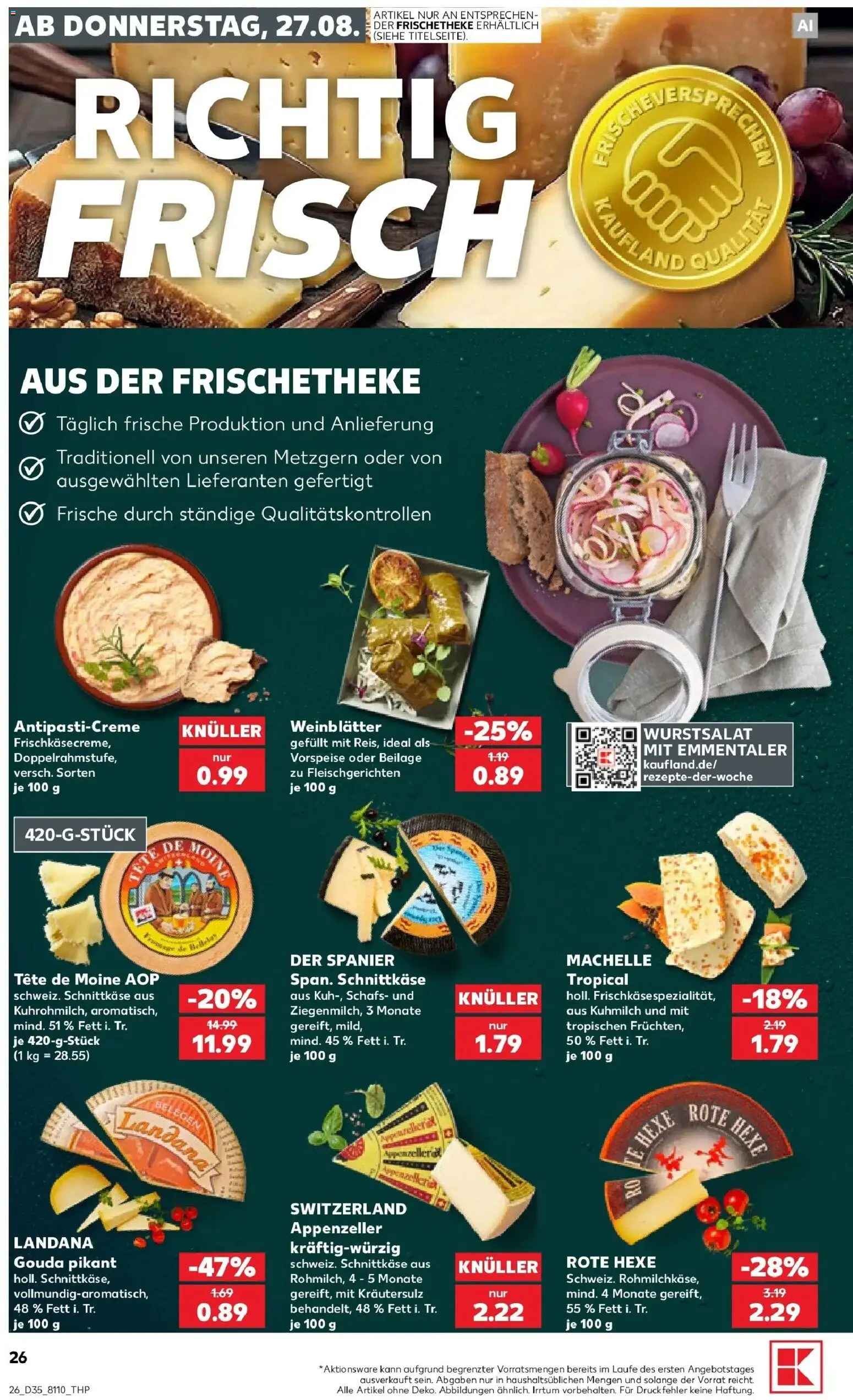 Prospekt Kaufland ab 24.08.2026 » Angebote Online zum Blättern | Seite: 37 | Produkte: Gouda